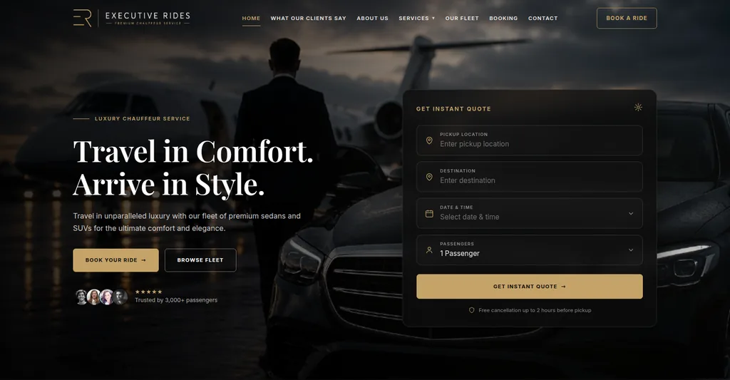 Executive Rides — Chauffeur Service